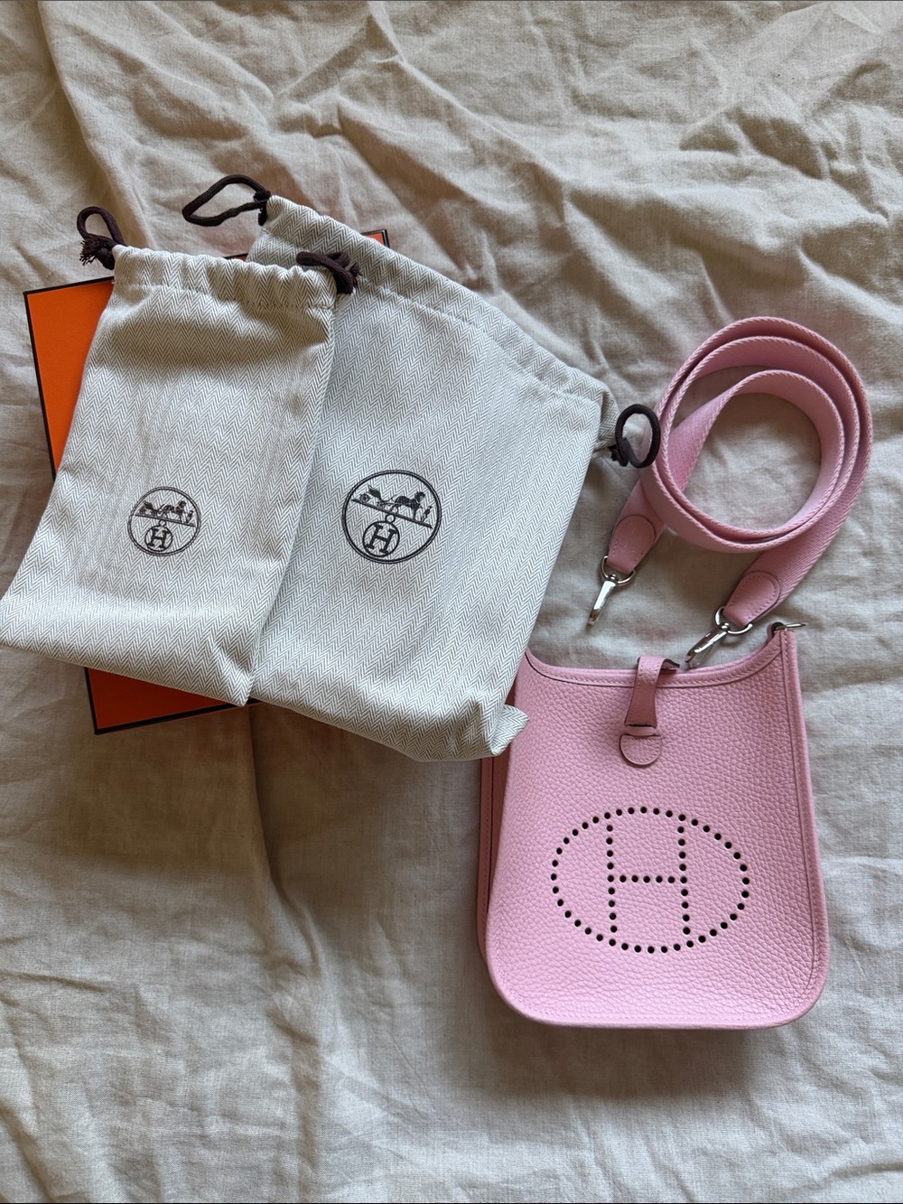 Hermes Rose Sakura TPM Evelyn stamped K(2025)